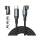 Kabel 4smarts Kabel USB-C 540° Magnetyczny GravityCord 240W 1.8m czarny
